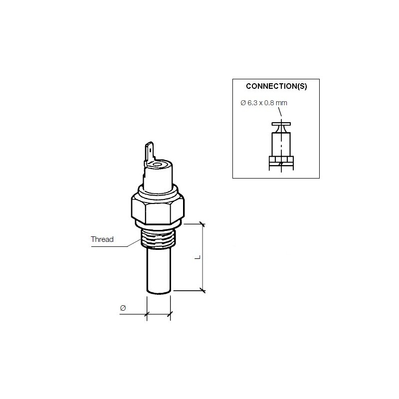 VDO Temperature switch 150°C - M10