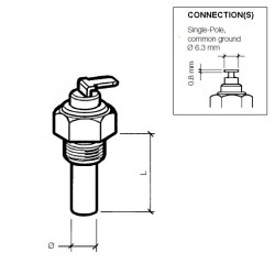 VDO Koelwatersensor 120°C - M10