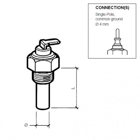 VDO Kühlmitteltemperatursensor 120°C - M14