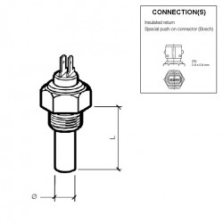 VDO Coolant temperature sender 140°C - M14